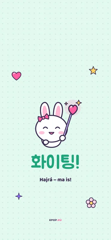 K-pop telefonháttér: 화이팅 – Hajrá!